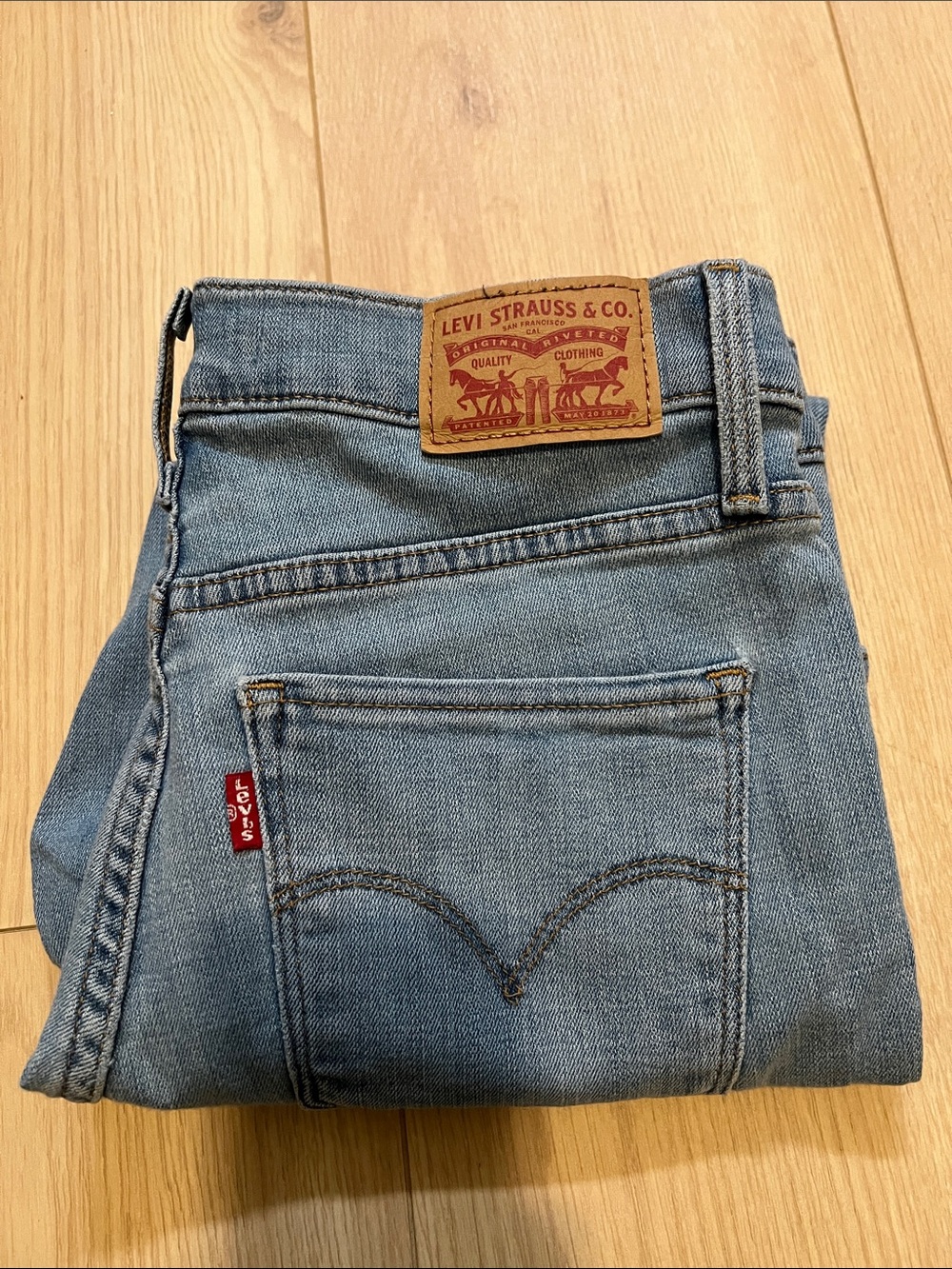 Levi's Light Blue Denim Jeans with Signature Red Tab